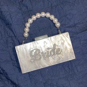 Pearl acrylic bride purse 👰🏻♀️ 💍